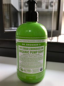 Dr Bronner's 4-in-1 organic pump soap