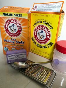 ingredients for homemade laundry soap powder