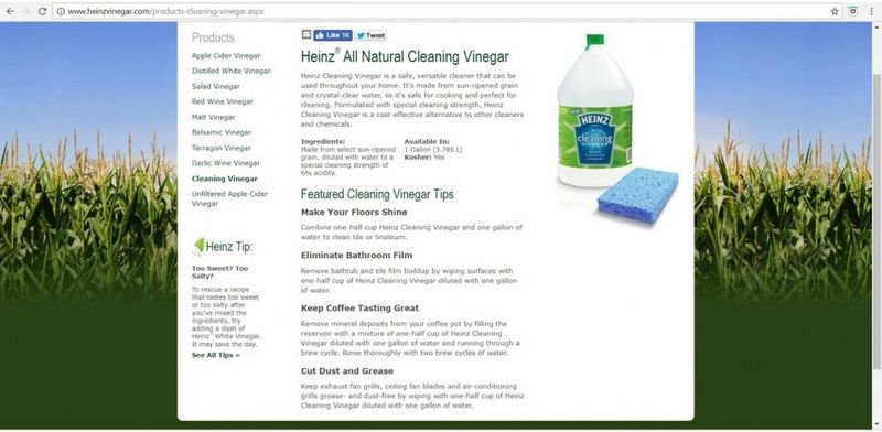 heinz all natural cleaning vinegar